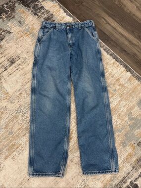 Carhartt Men’s Light Blue Relaxed Fit Work Jeans vintage 32x32